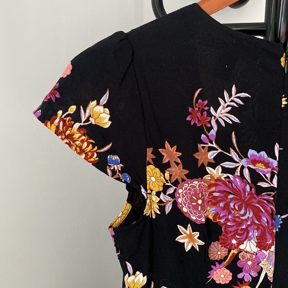 Forever 21 Floral Maxi Skort Romper Dress - Picture 4 of 7